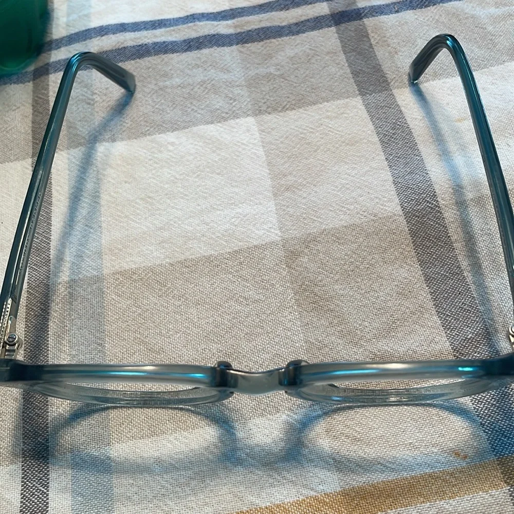 Chic Transparent green Blue Glasses - Picture 4 of 5